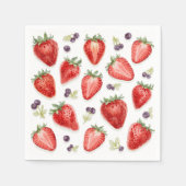 Erdbeerbaby-Party-Papier-Servietten Serviette (Vorderseite)