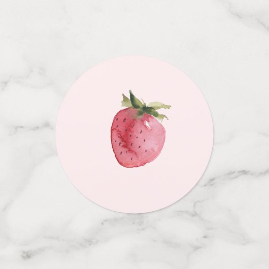 Erdbeerbeere erste Geburtstagsparty Konfetti (Klein Vorderseite)