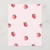 Erdbeerbeere erste Kapselnachricht (Rückseite)