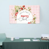 Erdbeerbeere Geburtstagsparty Banner (Messeveranstaltung)