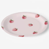 Erdbeerbeere Pappteller (Schrägansicht)