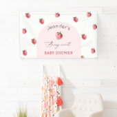 Erdbeerbeere, süße Babydusche Banner (Insitu)