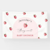 Erdbeerbeere, süße Babydusche Banner (Horizontal)
