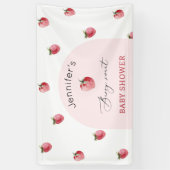 Erdbeerbeere, süße Babydusche Banner (Vertikal)