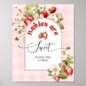 Erdbeerbeere süße Babys sind süße Babys Poster (Vorne)