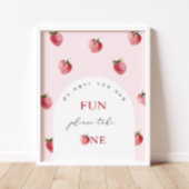 Erdbeerbeere zum ersten Geburtstag Favoriten Poster