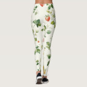 Erdbeerblätter Garten Leggings (Rückseite)