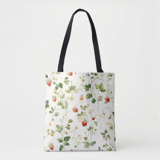 Erdbeerblätter Garten Tasche (Vorderseite)