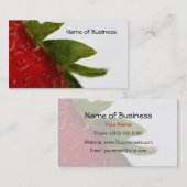 ErdbeerBlätter mit Handelsnamen Visitenkarte (Vorne/Hinten)