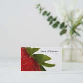 ErdbeerBlätter mit Handelsnamen Visitenkarte (Stehend Vorderseite)