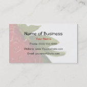 ErdbeerBlätter mit Handelsnamen Visitenkarte (Rückseite)