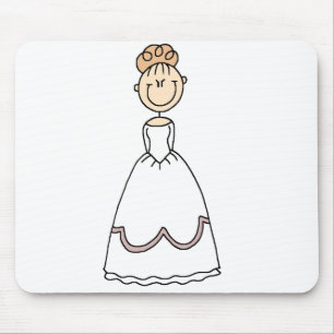 Erdbeerblonde Braut Mousepad