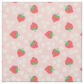 ErdbeerBlumen-rosa Muster Stoff (Muster)