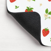 Erdbeerblüten-Mauspad, süße Wasserfarben Mousepad (Ecke)