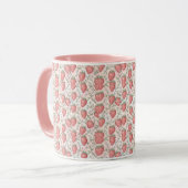 Erdbeerblüten-Pastell Tasse (Vorderseite Links)