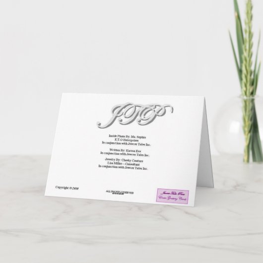 Erdbeerbonbon-Küsse Karte (Rückseite)