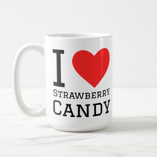 Erdbeerbonbon-Muster Kaffeetasse (Links)
