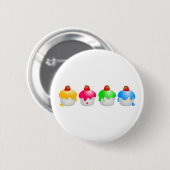 Erdbeerbrötchen Button (Vorne & Hinten)