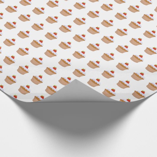 Erdbeerbrötchen Geschenkpapier (Ecke)