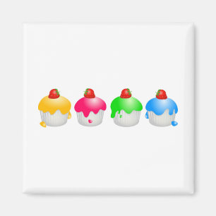 Erdbeerbrötchen Magnet