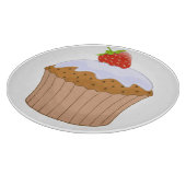 Erdbeerbrötchen süß schneidebrett (Ecke)