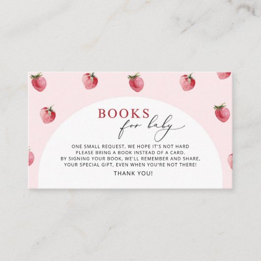 Erdbeerbücher Begleitkarte (Vorderseite)