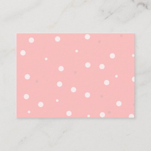 Erdbeerbücher für Babydusche Begleitkarte (Rückseite)