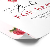 Erdbeerbücher für Babyzeichen Poster (Ecke)