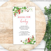 Erdbeerbücher für die Kinderkarte Begleitkarte