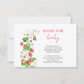 Erdbeerbücher für die Kinderkarte RSVP Karte (Vorderseite)