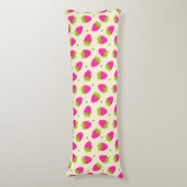 Erdbeercreme Seitenschläferkissen (Vorderseite Vertikal)