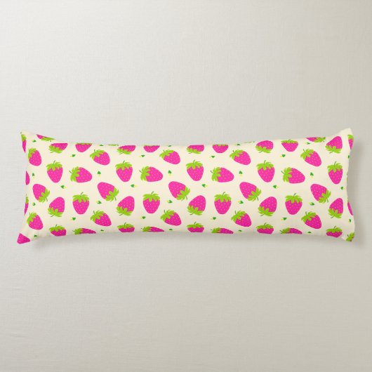 Erdbeercreme Seitenschläferkissen (Vorderseite)