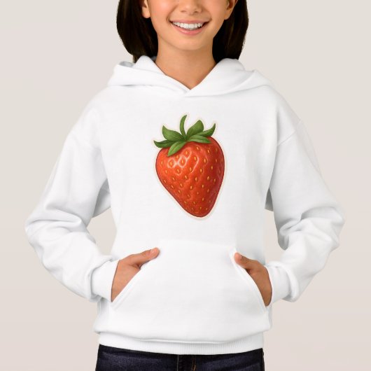 Erdbeerdesign Hoodie (Vorderseite)
