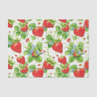 Erdbeerdesign Seidenpapier