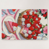 Erdbeerdessert Puzzle (Horizontal)