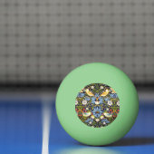 Erdbeerdieb, berühmtes Muster, Tischtennisball (Netto)