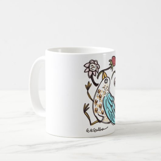 Erdbeerdieb-Tasse Kaffeetasse (Vorderseite Links)