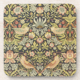 Erdbeerdiebe von William Morris, Vintage Art Getränkeuntersetzer