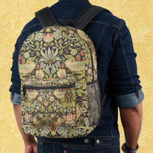Erdbeerdiebe von William Morris, Vintage Kunst Bedruckter Rucksack