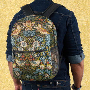 Erdbeerdiebe von William Morris, Vintage Kunst Bedruckter Rucksack