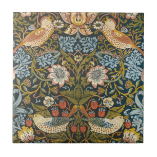 Erdbeerdiebe von William Morris, Vintage Kunst Fliese