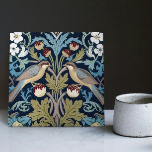 Erdbeerdiebe William Morris Art Nouveau Cera Fliese