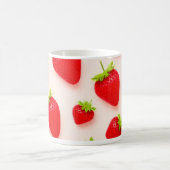 Erdbeerdruck Keramik-Kaffeetasse Kaffeetasse (Mittel)