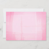 Erdbeere 1. Geburtstag Pink Foto Einladung (Rückseite)