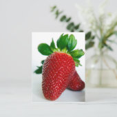 Erdbeere #1 postkarte (Stehend Vorderseite)