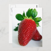 Erdbeere #1 postkarte (Vorne/Hinten)