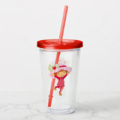 Erdbeere Acryltrinkbecher (Rückseite)