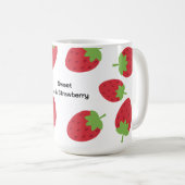 Erdbeere Alltag Kaffee / Tee Tasse (VorderseiteRechts)