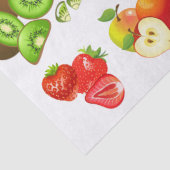 Erdbeere Apple Watermelon Cherry Frucht Decoupage Seidenpapier (Detail)