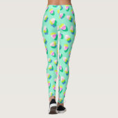 Erdbeere Aquamarin Leggings (Rückseite)